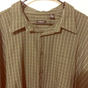 Mens Van Heusen 3XLT Button Front Wrinkle Free